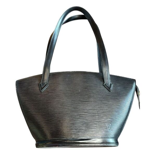 LOUIS VUITTON - Saint Jacques Epi Black Handbag - Picture 1 of 8